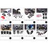 Rear Footpegs For BMW S1000RR M1000RR Motorcycle Accessories S 1000 RR K66 M1000 K67 Passenger Pedal Footrest Aluminum Foot Peg