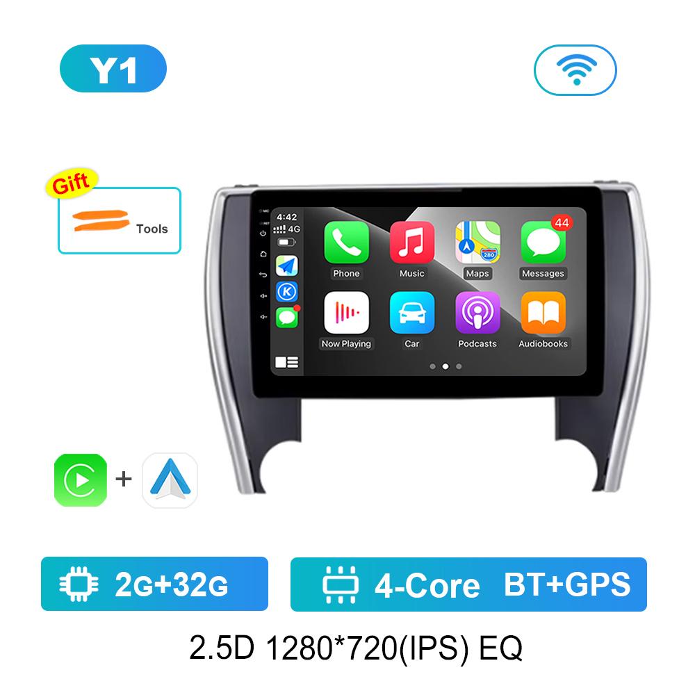 

10 Автомагнитола Мультимедийный плеер для Toyota Camry 7 (ИЗДАНИЕ США) 2014 - 2017 Головное устройство Android OS Carplay WiFi GPS-навигация