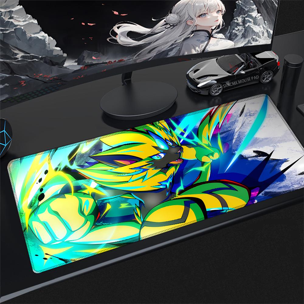 Mouse Pad P Zeraora Extended Gaming Mouse Mat Nonslip Rubber Base Lock Edge High Definition Print Anime Gamer Desk Pad