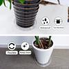 Transparent Horticultural Plant Pot Base Anti-Slip Circular Household Pot Tray Waterproof Plastic Water Storage Stain Drainage