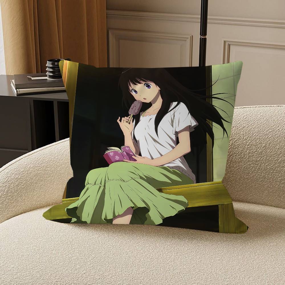 

Аниме H-Hyouka Подушка Чехол для подушки Наволочка Гостиная Диван Домашний декор На заказ 12x12Inch