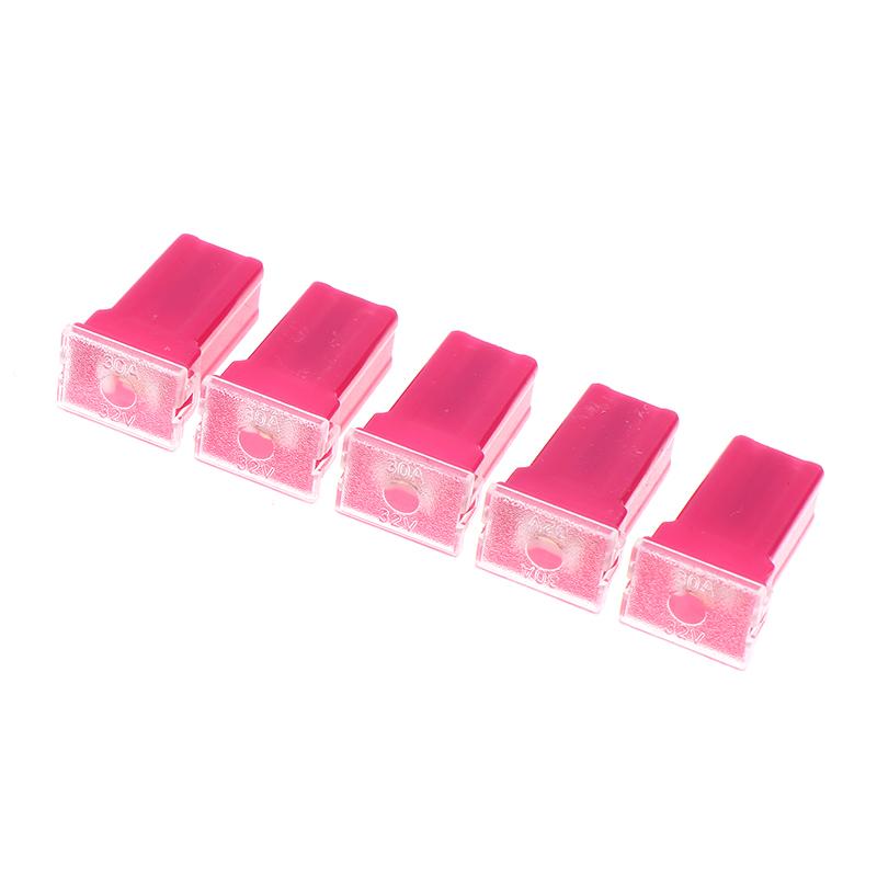5Pcs Mini Square Fuse 20A 30A 40A 50A 60A Set Automotive Car Fuse With Plastic Box Assortment Auto Fuse