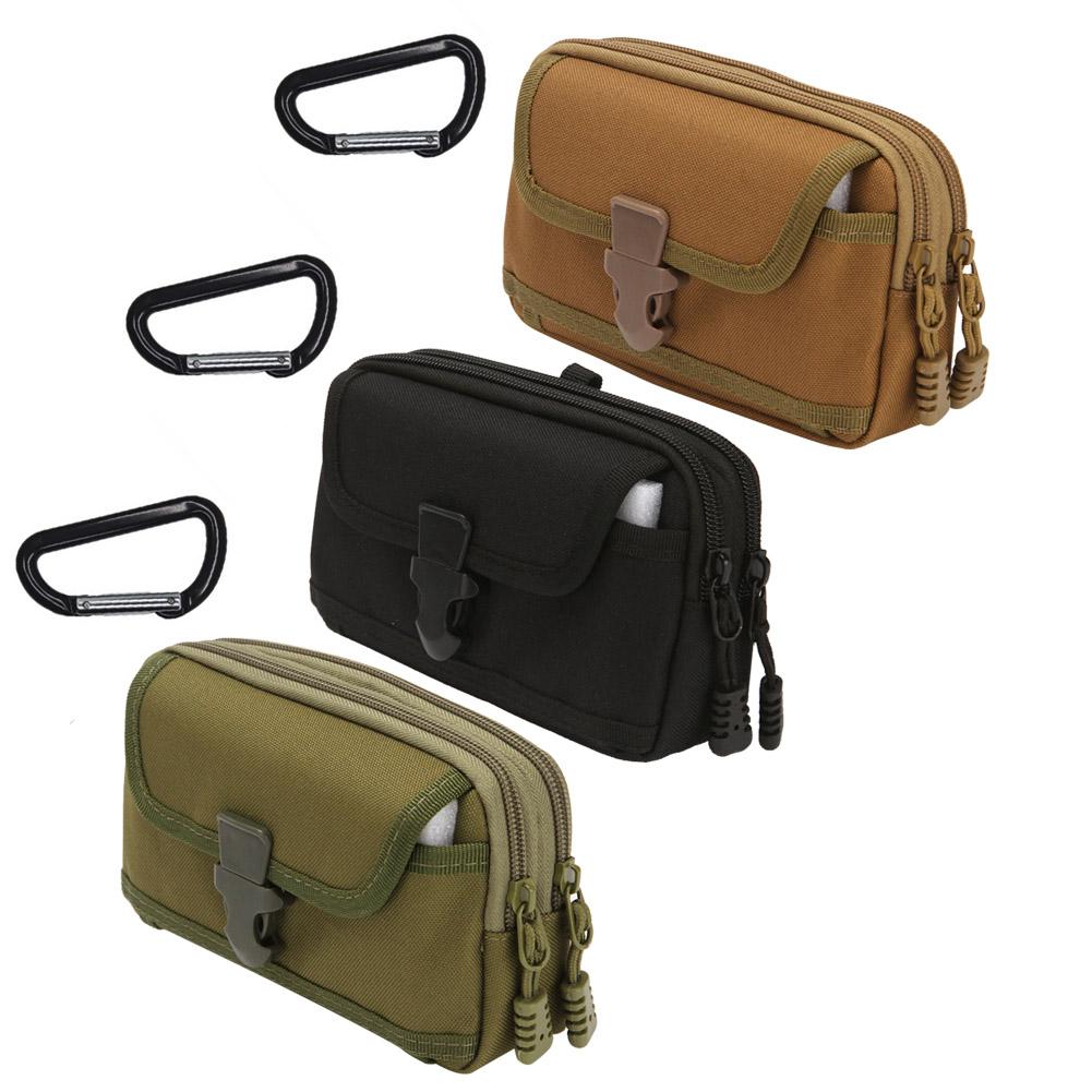 Nylon Outdoor Molle EDC Pouch Waist Belt Pack Bag Travel Camping Small Pocket Cell Phone Holder Mobile Phone Case