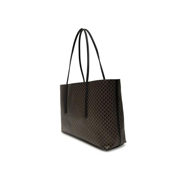 Handbag Calvin Klein Emblem Aop Tote W Pouch LV04F3266G Black