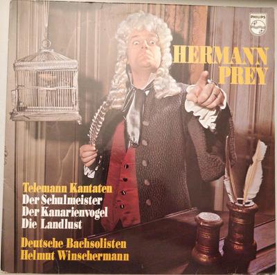 LP Record TELEMANN DEUTSCHE BACHSOLISTEN HE Telemann Kantaten 6500116 Philips Germany Classical Used
