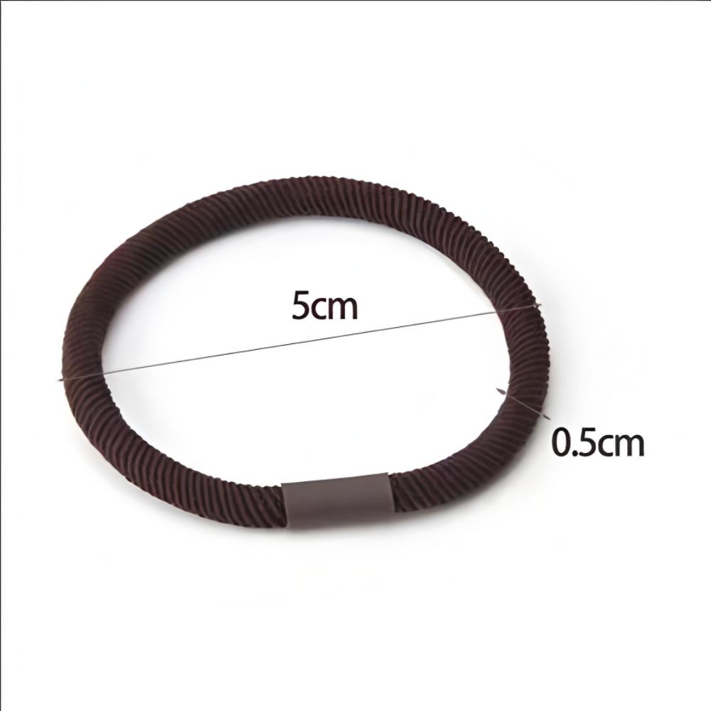 5pcs Twill High Elasticity Rubber Hair Bands Korean Simple Hair Rope Stretch Women Hair Ties Scrunchies Ponytail Holder