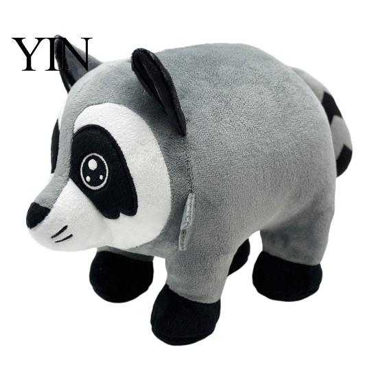 Fluffy Cartoon Raccoon Jimothy Plush, Cute Stuffed Animal Toy, Soft Short Plush Cuddly Plushie for Kids Plushies Doll, Gift Meme Fans Adults