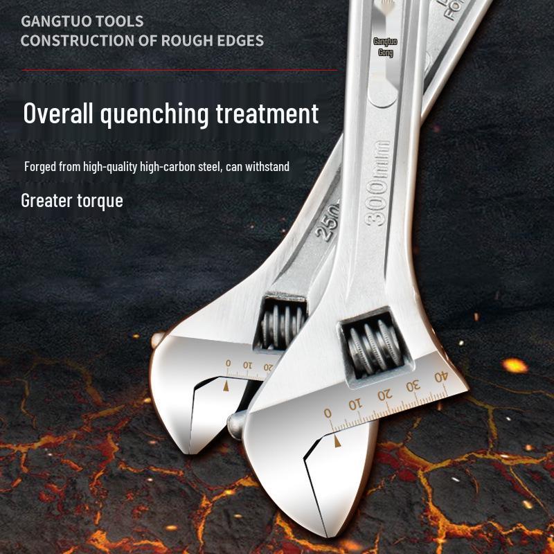 Cheie multifuncțională reglabilă de calitate industrială, deschidere mare, 12-18 inch, Unealtă pentru instalații sanitare