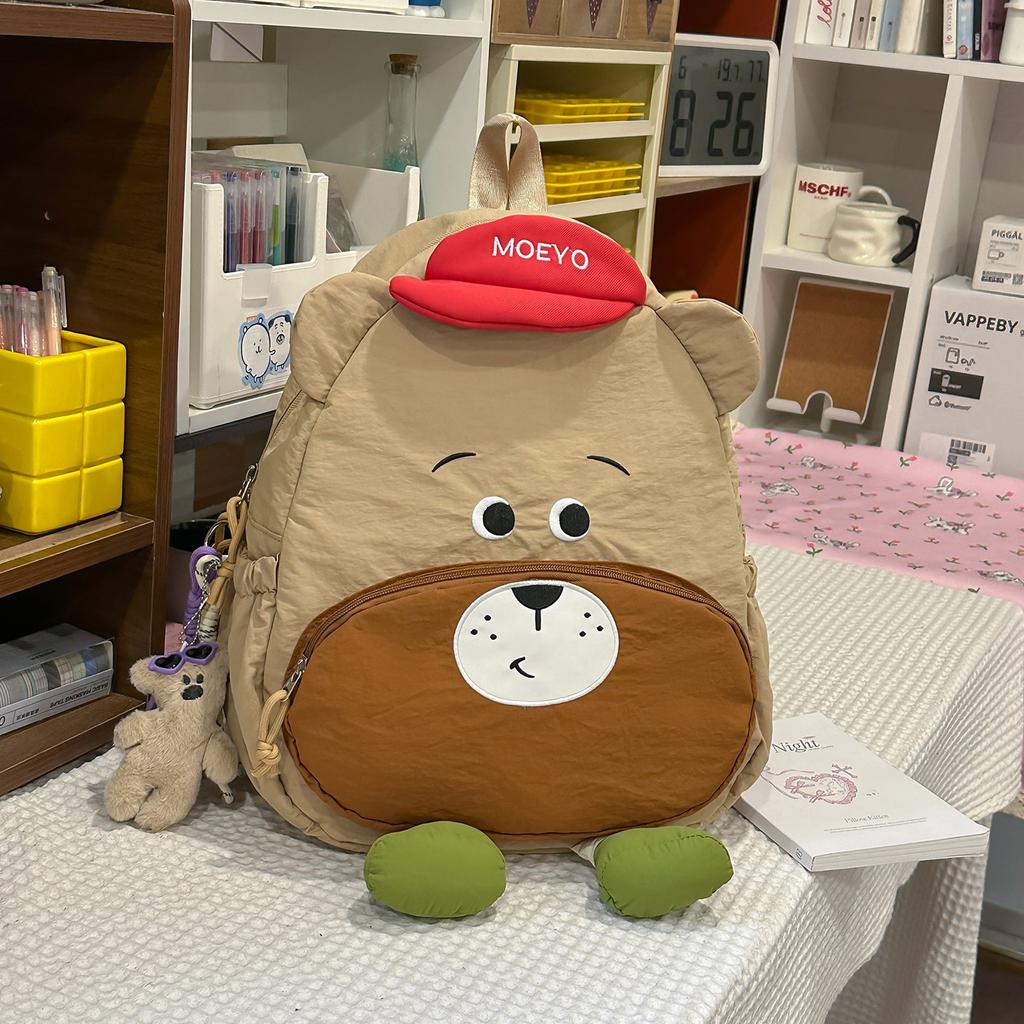 School bag cute casual puppy backpack for women, new lightweight versatile kindergarten backpack, outdoor travel backpack