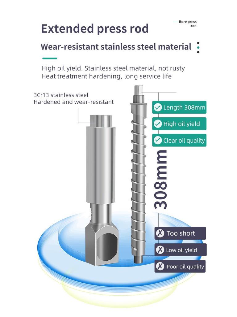 Stainless Steel Oil Press Machine for Home & Commercial Use