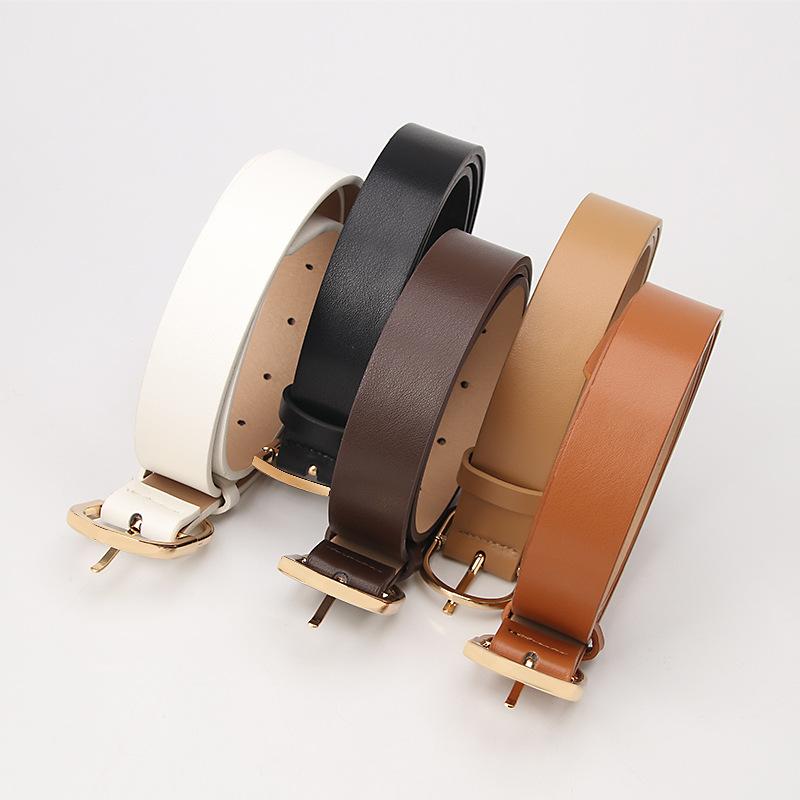 New Simple and Versatile Fashion Pin Buckle Women's Belt Casual Korean Version Belt Women's Decorative Jeans Belt