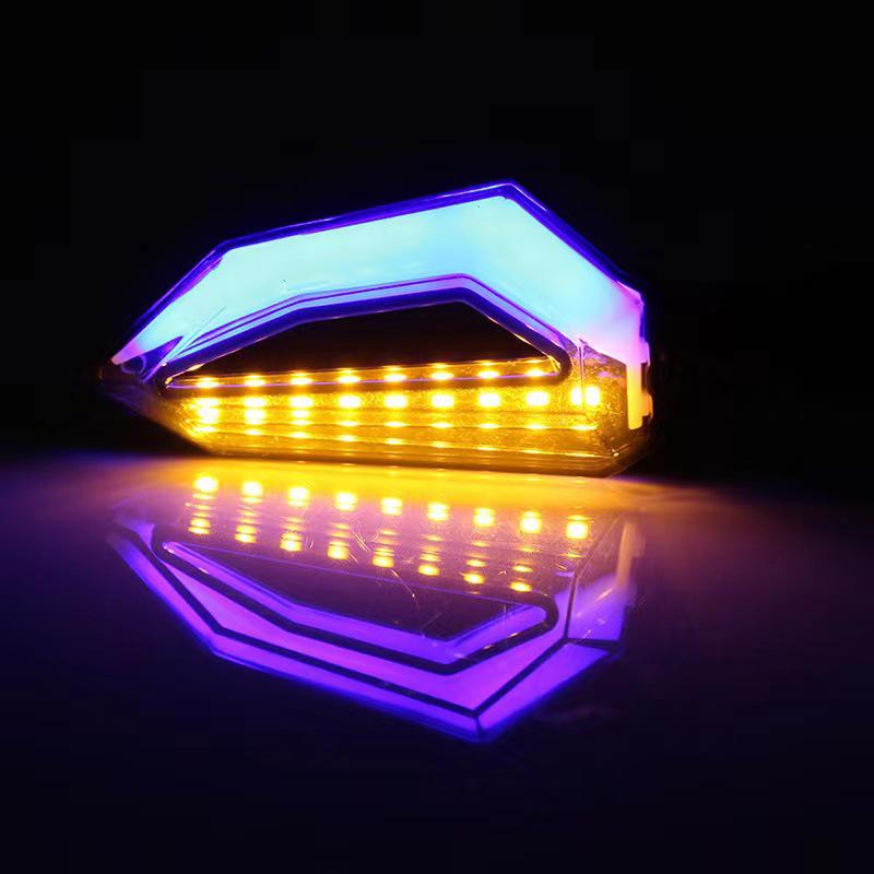 

1 шт. DC12V светодиодные указатели поворота мотоцикла гибкие мотоциклетные янтарные индикаторы мигалка мото передние фары сигнальная лампа для Harley синий