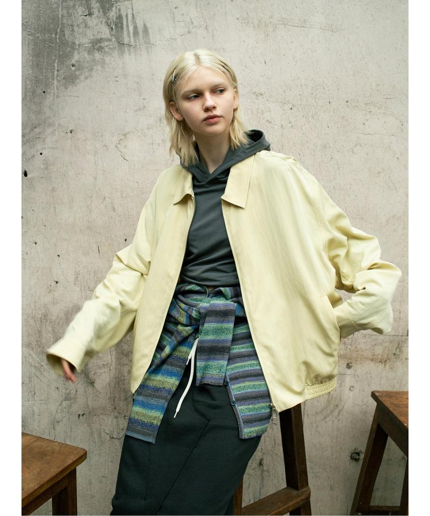 Sand Sound Drape Drizzler Jacket Beige