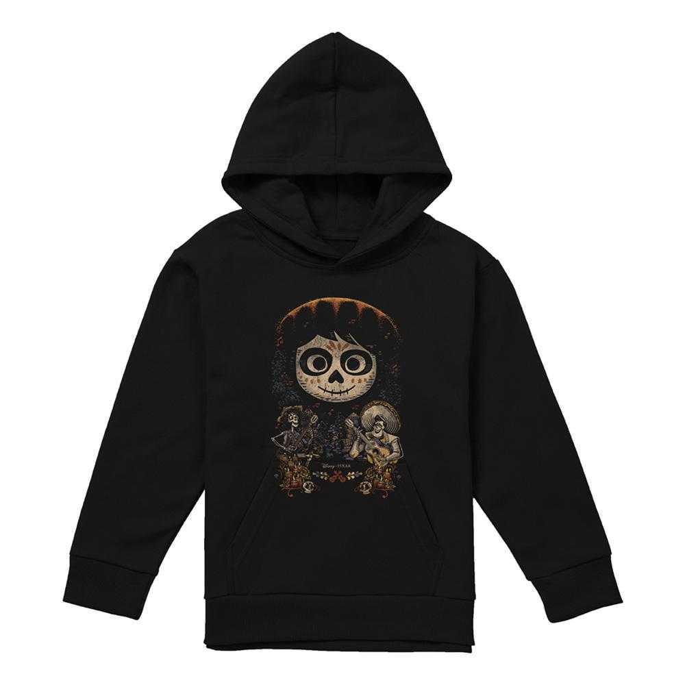 Coco Childrens/Kids Ernesto Miguel Hector Painted Poster Hoodie