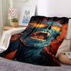 1pc Hellfire Blanket, Lightweight Flannel Throw Blanket For Sofa, Bed, Travel, Camping, Living Room, Office, Couch, Chair, And Bed