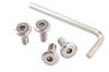 ANS Stainless Steel Hex Bolt for License Plate 4 Pieces