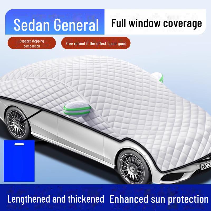 "Parasolar și Husă Auto": Izolare termică, Protecție solară, Umbrelă parbriz față pentru mașini compacte"