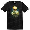 Skull Holding Money Dark Urban Streetwear Graphic T Shirt W/ Tee