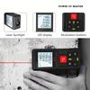 Laicelt Laser Tape Measure 120M Red Laser Distance Meter High Accuracy Roulette Multiple Measurement Functions Electronic Ruler