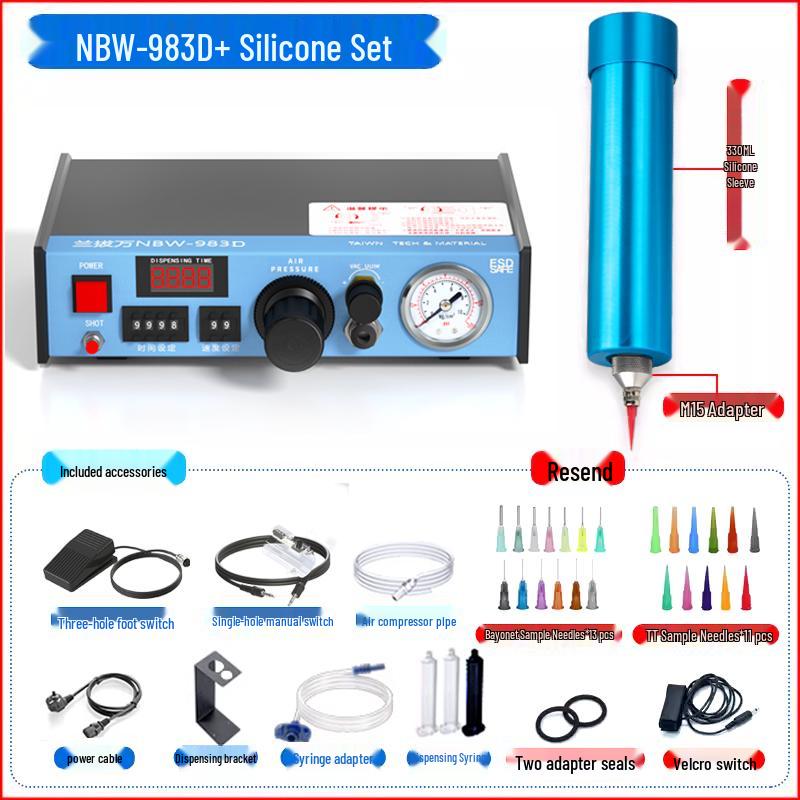 Lanbaowan Fully/Semi-Automatic UV/Silicone Potting & Dispensing Machine with Manual Controller