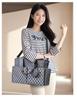 Mom & Baby Lightweight Tote: Single Shoulder Mummy Bag with Inner Divider for Travel & Commute