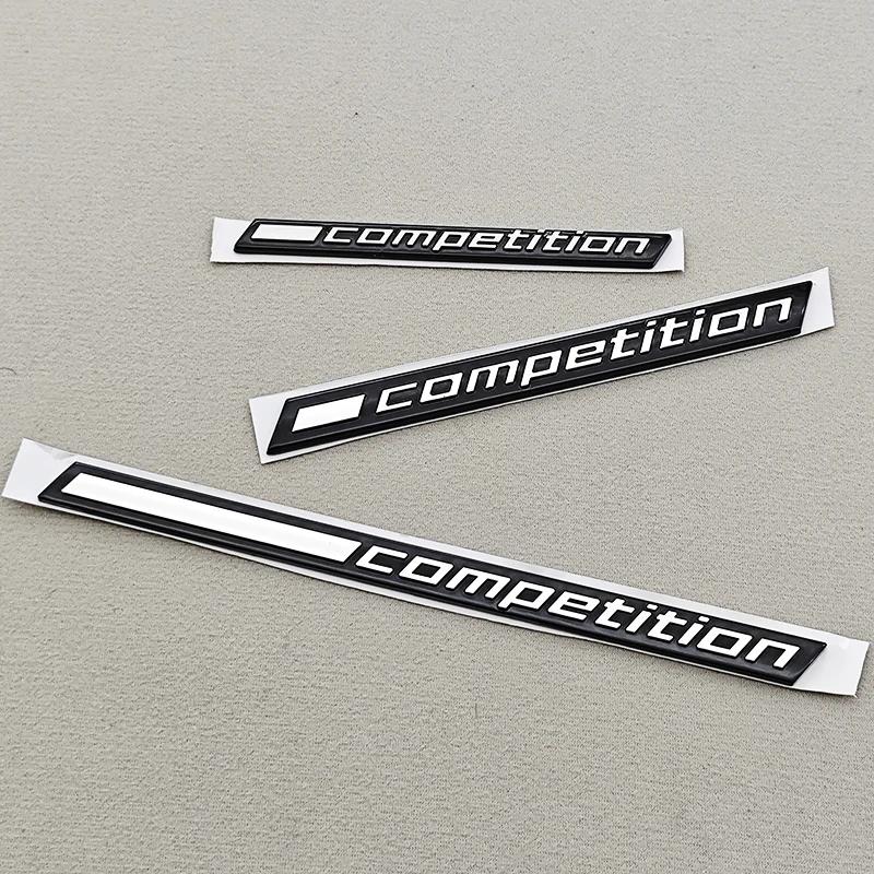 ABS Bilklistermärke Tävlingslogotyp Bar Understruken Märke Emblempåsar För BMW M3 M4 M5 X5M X6M Thunder Edition Biltillbehör yi2