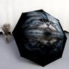 Persian Cat pattern, automatic folding umbrella, portable and foldable design, 8 ribs, a Christmas or birthday gift.