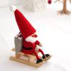 NORDIKA Nisse Christmas Wooden Doll On a Sleigh Red (Santa / / NRD120072)