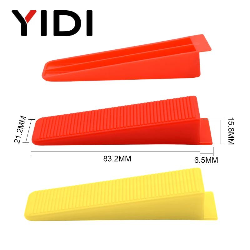 100pz Sistema di Livellamento per Piastrelle 1/1.5/2/2.5/3mm Clip di Livellamento per Piastrelle Ceramiche, Cuneo Distanziatore per Piastrelle a Muro e Pavimento, Pinza Livellatrice per Piastrelle