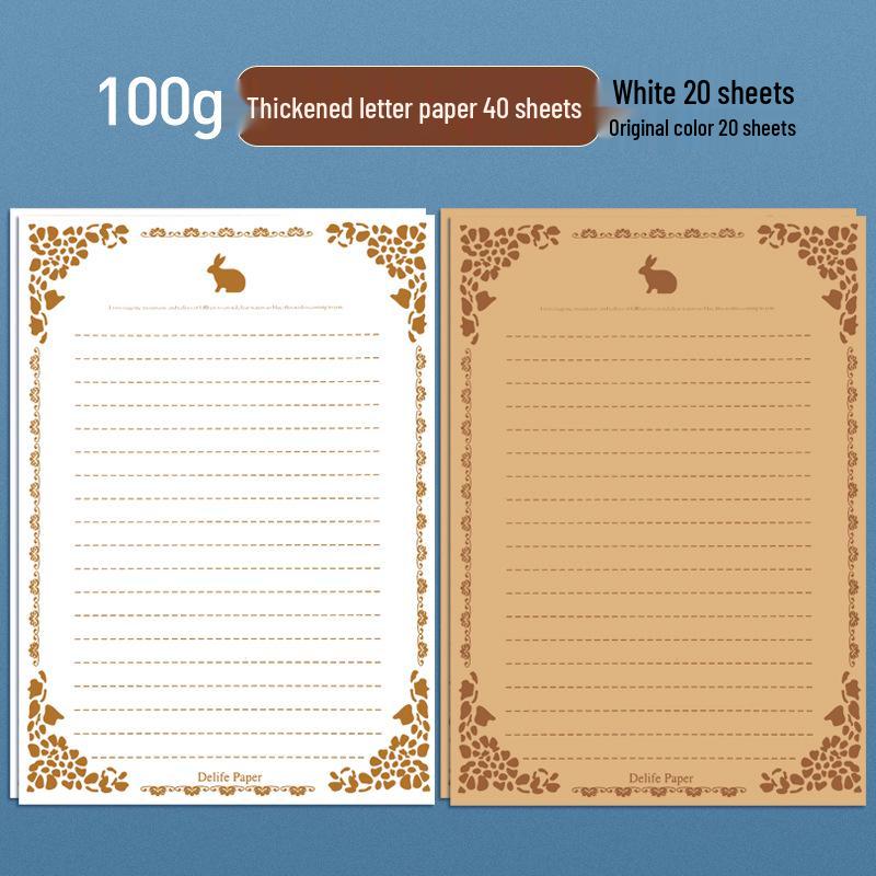 Nordic Style Literary Retro Envelope & Letter Paper Set - Love Letter & Greeting Card Collection