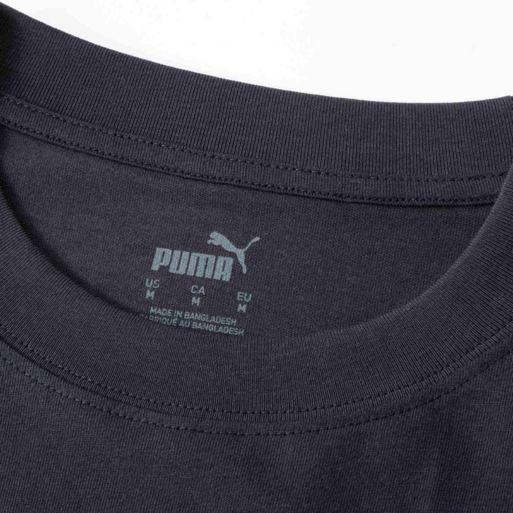 Puma Dopamine Colorful Letter Logo Print Round Neck Pullover Loose Casual Short Sleeve T-Shirt Men T-Shirt Black 684366-01