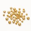 20/30/50pcs 14K 18K Gold Plated Copper Metal 4 5 6mm Spacer Beads For Jewelry Making Handmade DIY Bracelets Beads Accessories
