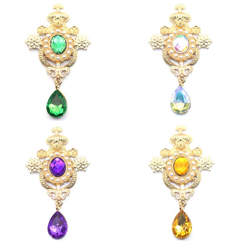 Water Drop Brooches Buttons Sewing Alloy Button Decor Accessories Diy Wedding