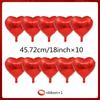 Golden ILOVEYOU Letter Balloon Set Love Pendant Decoration Red Heart Balloon for Valentine's Day Proposal Wedding Birthday Decor