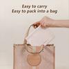Pu Leather Simple Mini Lipstick Makeup Storage Bag Women Square Small Cosmetic Pouch Portable Make Up Key Organizer Bags