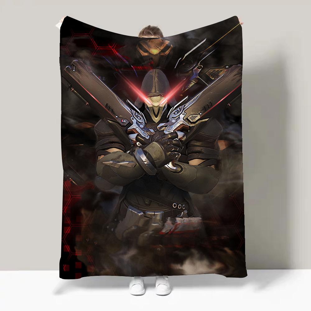 Game O-Overwatch FPS First Person Sports Blanket Design Lightweight For Dorms, Naps, Living Room, Office,Sofa,All-Season