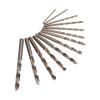 13Pcs Twist Drill Bits Heat Resistant Cobalt HSS Straight Shank 1.5mm?6.5mm with Storage Box