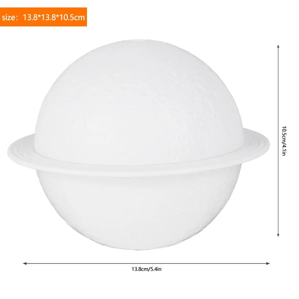 Aroma Diffusor Luftbefeuchter mit LED 200ML 3D Mond Planet Luftbefeuchter USB Tragbarer Luftreiniger Schlafzimmerdeko Nachtlichter Neu