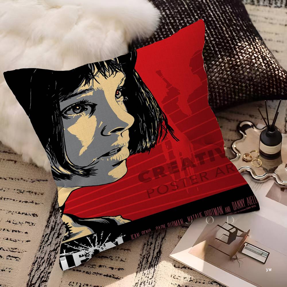 Movie Leon The Professional Pillowcase toon Gift Cushion Cover Bedroom Home Sofa Chair Seat Decor pillow case