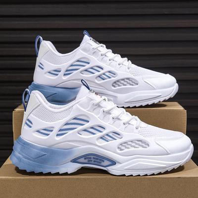 Printemps Nouvelles Chaussures pour Hommes Mesh Respirant Léger et Sneakers à la Mode pour Adolescents Chaussures de Course d'Extérieur