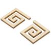 10Pcs 5x5CM   Waist Line Mirror Sticker Modern Acrylic Wall Stickers for Living Room
