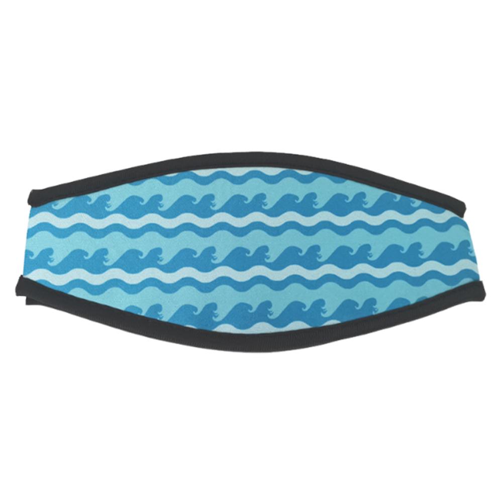 Neoprene Mask Strap Cover Diving Mask Straps Comfortable Hair Protector Wrap Ocean Pattern Diving Wrapping Strap for Long Hair