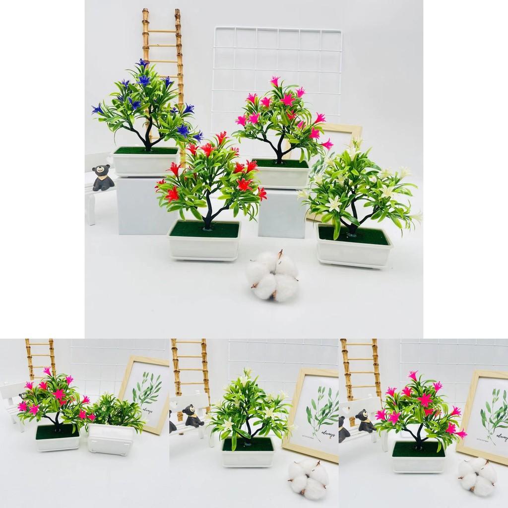Plastic Cymbidium Tree Artificial Potted Plant For Event Decoration Photography Prop And Gifts