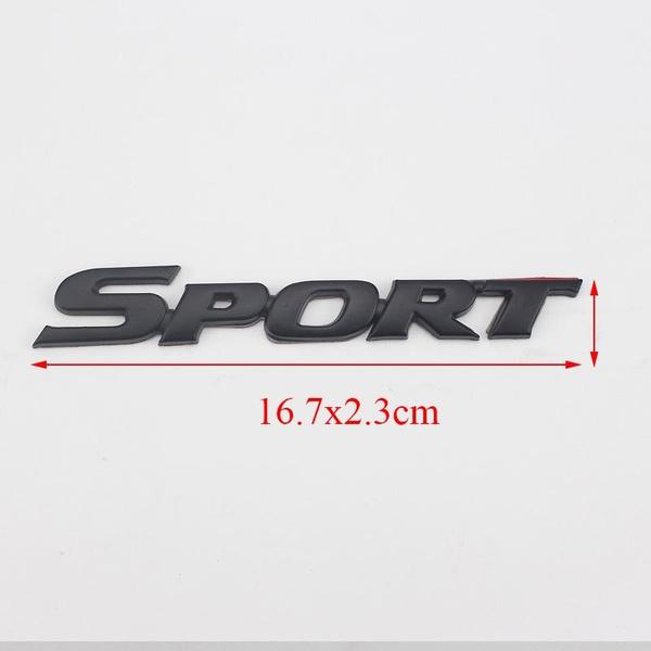 3D Metal Car Letters Logo SPORT Emblem Trunk Badge Decal For Yaris Corolla Camry Highlander CHR Sport Sticker Accessories