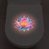 Świecący w ciemności naklejka na klapę sedesu w kształcie kwiatu Samoprzylepna Zdejmowalna Dekoracja łazienki Nocny blask Naklejka ścienna Luminous Toilet Sticker