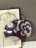 Piccola Pochette Floreale con Paillettes Fatta a Mano per Donna Borsa a Tracolla con Catena Borsa a Tracolla con Ciondolo Borse da Sera Femminili