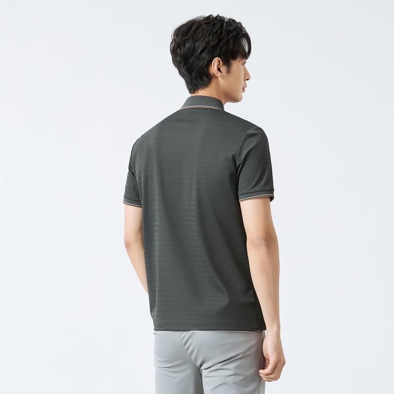 Seven Brand Men s Textured Stripe Short-Sleeve Polo Shirt XL