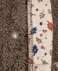 Afternoon Tea Living JQ98 Bear Boa Brown Poncho,
