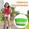 Bicycle Basket Large Capacity Bright Color Strong Load-bearing Smooth Edge Easy Installation Kids