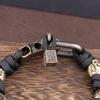 The Skull Army Paracord Bracelet Mens Vintage Skeleton Paracord Woven Bracelet Gothic Adjustable Braided Handstring Jewelry Gift